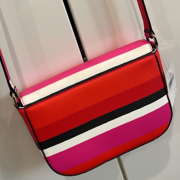 👛 KATE SPADE Laurel Way, Bonita stripe multi Crossbody bag  - New with tags - Picture 14 of 15